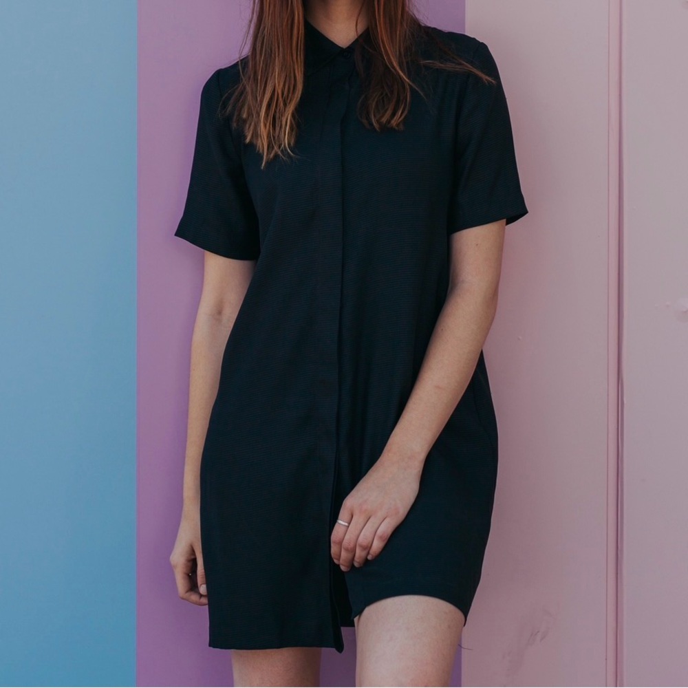 Charles Henry Black Shirt Dress - Size Women’s Small